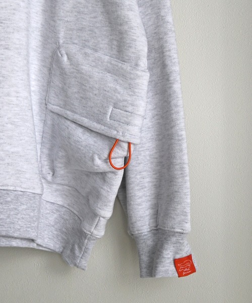 【セール】【FOXRUN/フォックスラン】 GO OUT掲載アイテム Side Volume Pocket Fleece Sweatshirt（スウェット）｜COURO（コウロ）