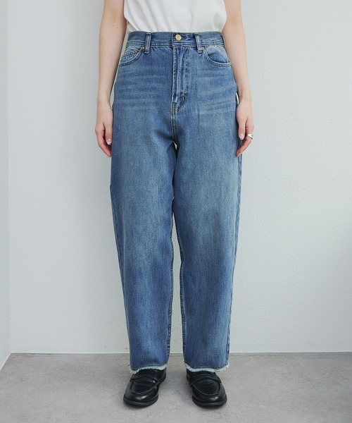 PUAL CE CIN（ピュアルセシン）の「縦ストレッチ足長デニムパンツ（デニムパンツ・レディース・ブルー/サックスブルー・SMALL/MEDIUM）」の17枚目の写真