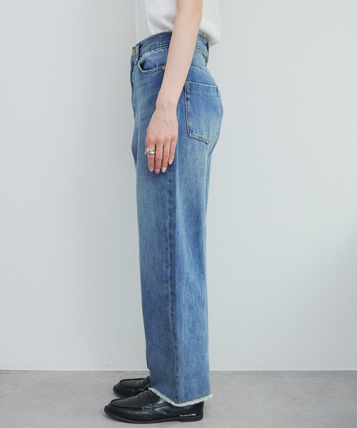 セール】縦ストレッチ足長デニムパンツ（デニムパンツ）｜PUAL CE CIN