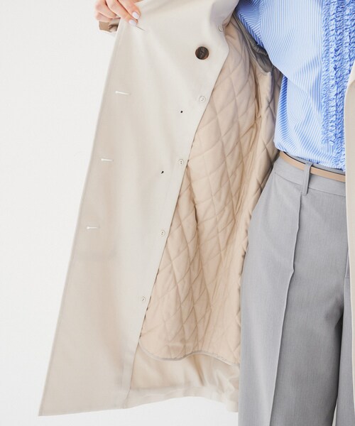 UNTITLED(アンタイトル)の「【オフィス/ハレの日】ライナー付きトレンチコート(トレンチコート・レディース・ライトベージュ/ライトグレー系9・00/01/02/03/04/42/44/46/48/50)」の7枚目の写真
