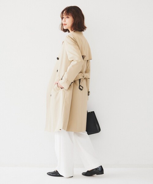 UNTITLED(アンタイトル)の「【オフィス/ハレの日】ライナー付きトレンチコート(トレンチコート・レディース・ライトベージュ/ライトグレー系9・00/01/02/03/04/42/44/46/48/50)」の11枚目の写真
