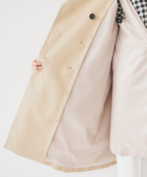 UNTITLED(アンタイトル)の「【オフィス/ハレの日】ライナー付きトレンチコート(トレンチコート・レディース・ライトベージュ/ライトグレー系9・00/01/02/03/04/42/44/46/48/50)」の13枚目の写真