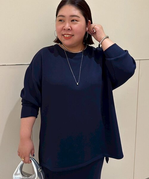 25日までお値下げします。ラウンジドレス　ポンチパーカー　ネイビー LOUNGEDRESS（ラウンジドレス）の「ポンチパーカー（パーカー