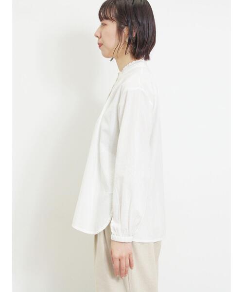 Samansa Mos2（サマンサ モスモス）の「襟刺繍レースブラウス（シャツ/ブラウス・レディース・オフホワイト/ベージュ/ブラック・F）」の20枚目の写真