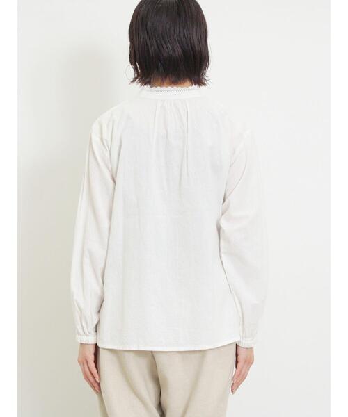 Samansa Mos2（サマンサ モスモス）の「襟刺繍レースブラウス（シャツ/ブラウス・レディース・オフホワイト/ベージュ/ブラック・F）」の21枚目の写真