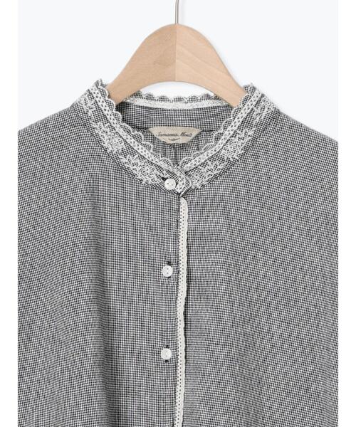 Samansa Mos2（サマンサ モスモス）の「襟刺繍レースブラウス（シャツ/ブラウス・レディース・オフホワイト/ベージュ/ブラック・F）」の7枚目の写真