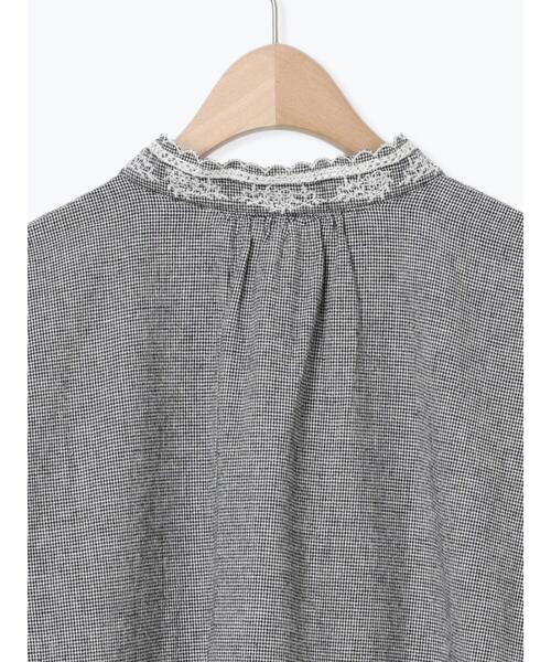 Samansa Mos2（サマンサ モスモス）の「襟刺繍レースブラウス（シャツ/ブラウス・レディース・オフホワイト/ベージュ/ブラック・F）」の10枚目の写真