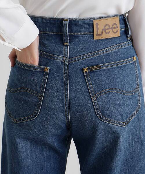 Lee（リー）の「【Lee×grove別注】WIDE DENIM PANTS（デニムパンツ・レディース・ネイビー/ブルー系その他・02/03/01）」の21枚目の写真