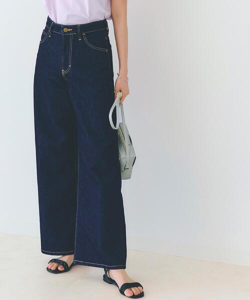 Lee（リー）の「【Lee×grove別注】WIDE DENIM PANTS（デニムパンツ・レディース・ネイビー/ブルー系その他・02/03/01）」の3枚目の写真