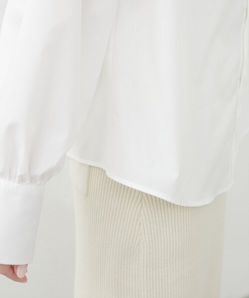 natural couture(ナチュラルクチュール)の「お花モチーフ衿ブラウス(シャツ/ブラウス・レディース・ネイビー/オフホワイト/ブルー・FREE)」の12枚目の写真
