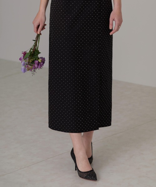 Leja(レジャ)の「【LEJA】2WAY花柄リボンドットストーンIラインドレスワンピース 2点セット美脚効果 結婚式 パーティードレス 成人式 二次会 同窓会 お呼ばれ オケージョン 20代 30代(ドレス・レディース・ブラック/ピンク/ブルー・MEDIUM/SMALL)」の16枚目の写真