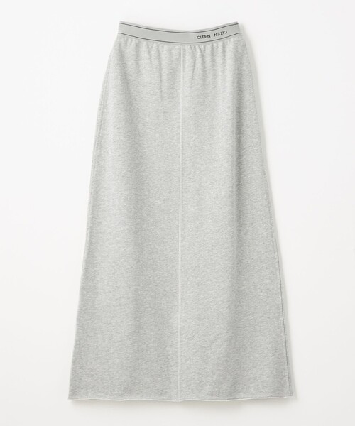 CITEN（シテン）の「＜CITEN＞ウエストロゴスウェットロングスカート（スカート・レディース・ダークグレー/ライトグレー・S/M）」の12枚目の写真