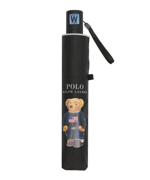 新品　折りたたみ傘 遮光 晴雨兼用折りたたみ日傘　POLO BEAR ポロベア 遮光 晴雨兼用 折りたたみ日傘 自動開閉 'POLO BEAR' ポロベア