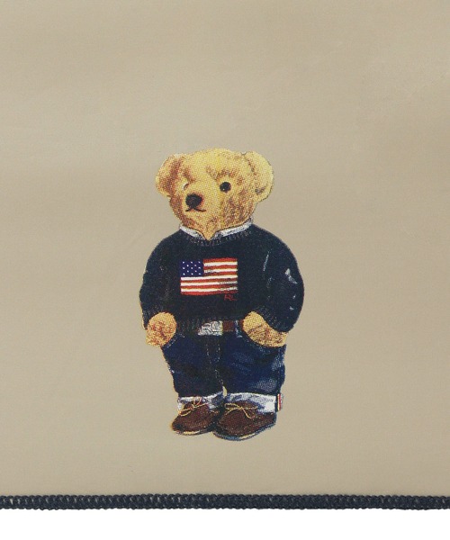遮光100％ 晴雨兼用 折りたたみ日傘 自動開閉 'POLO BEAR' ポロベア