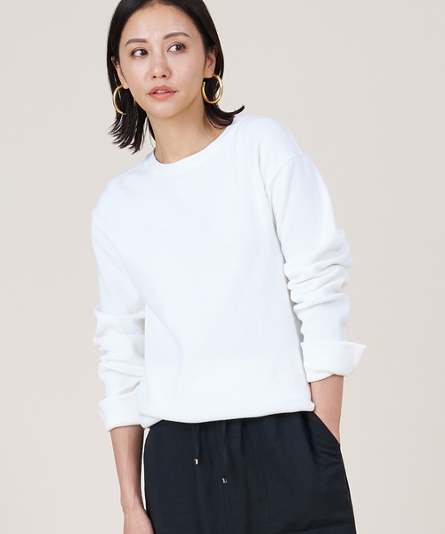 tシャツ 「marmors」thermal crew neck pullover レディース セール】【marmors】thermal crew neck pullover（Tシャツ