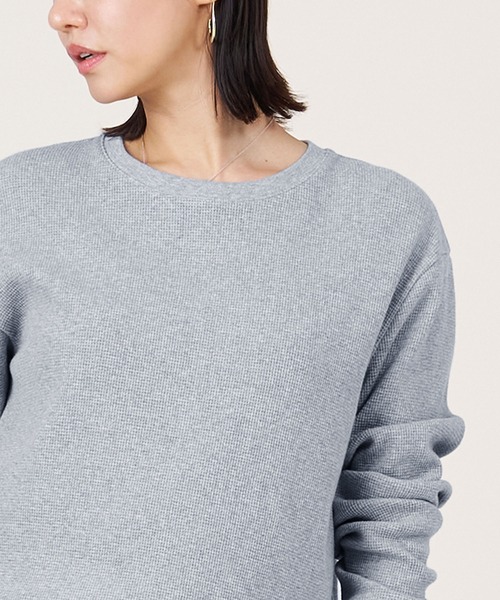 tシャツ 「marmors」thermal crew neck pullover レディース セール】【marmors】thermal crew neck pullover（Tシャツ