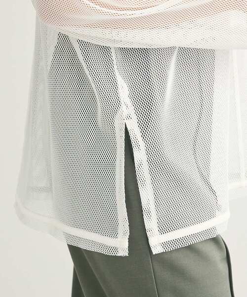 Green Parks(グリーンパークス)の「メッシュカットプルオーバー(Tシャツ/カットソー・レディース・ブラック/ホワイト/オレンジ・FREE)」の13枚目の写真