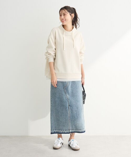 Green Parks(グリーンパークス)の「メッシュカットプルオーバー(Tシャツ/カットソー・レディース・ブラック/ホワイト/オレンジ・FREE)」の19枚目の写真