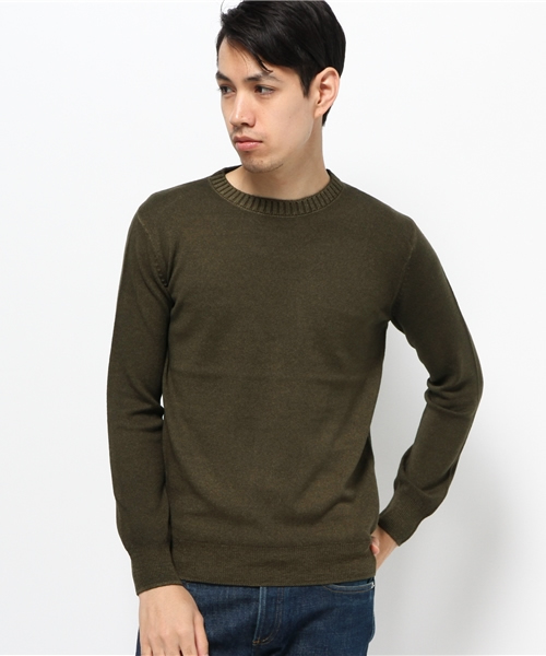 URBAN RESEARCH（アーバンリサーチ）の「UR TAILOR ウールカシミヤクルーニット（ニット/セーター・メンズ・ホワイト/カーキ/ブラウン/グリーン/ブルー・LARGE/MEDIUM）」の3枚目の写真