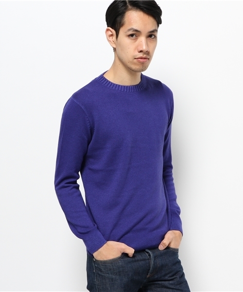 URBAN RESEARCH（アーバンリサーチ）の「UR TAILOR ウールカシミヤクルーニット（ニット/セーター・メンズ・ホワイト/カーキ/ブラウン/グリーン/ブルー・LARGE/MEDIUM）」の5枚目の写真