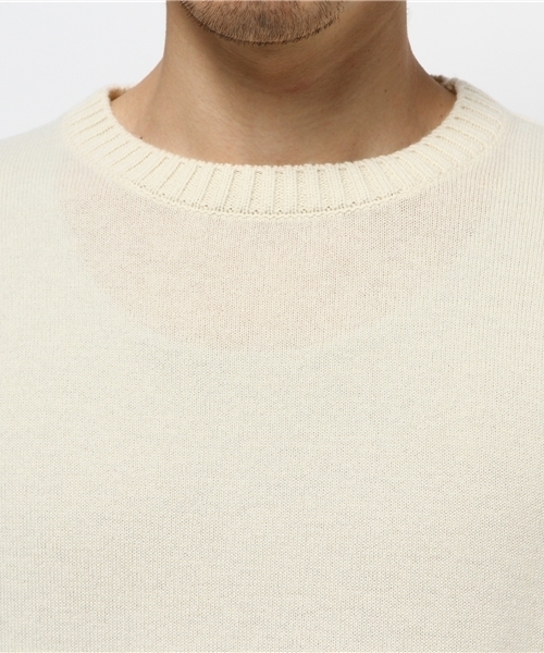 URBAN RESEARCH（アーバンリサーチ）の「UR TAILOR ウールカシミヤクルーニット（ニット/セーター・メンズ・ホワイト/カーキ/ブラウン/グリーン/ブルー・LARGE/MEDIUM）」の8枚目の写真