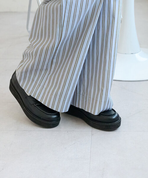 DISCOAT(ディスコート)の「アソートストライプワイドパンツ(その他パンツ・レディース・サックスブルー/イエロー・MEDIUM/LARGE)」の7枚目の写真