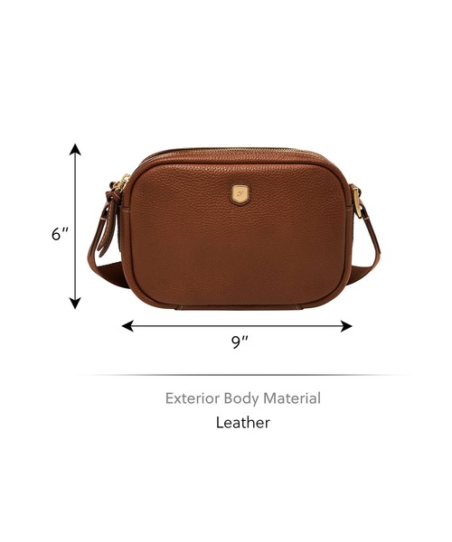 FOSSIL(フォッシル)の「フォッシル 斜めがけバッグ レディース レザー ブラウン スマホ収納可 ZB11121200(ショルダーバッグ・レディース・ブラウン・FREE)」の5枚目の写真