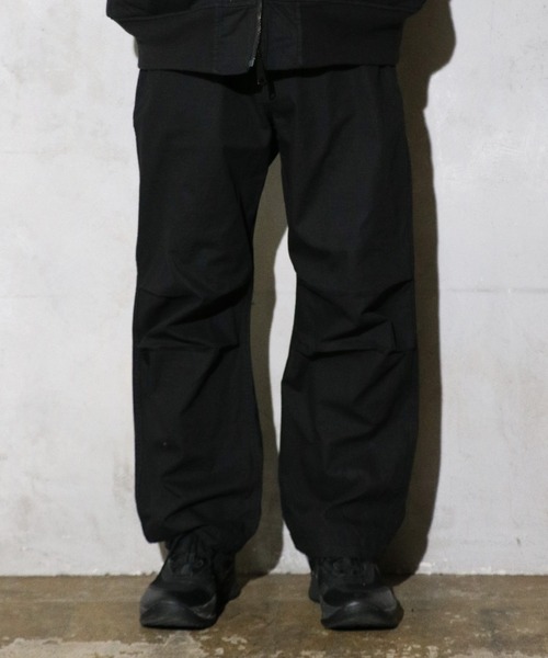 made in standard （メイドインスタンダード）の「MADE IN STANDARD / メイドインスタンダード FATIGUE UNIFORM PANT コットンリップストップ ファティーグパンツ イージーパンツ（その他パンツ・メンズ・ブラック・MEDIUM/LARGE）」の2枚目の写真