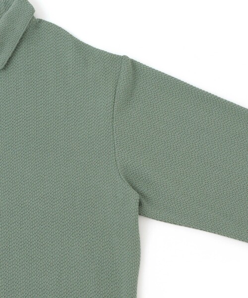 le cercle ADAM ET ROPE'（ルセルクルアダムエロペ）の「変化編みジップアップポロスウェット（スウェット・メンズ・ネイビー/グレー/グリーン・L/LL/M）」の9枚目の写真