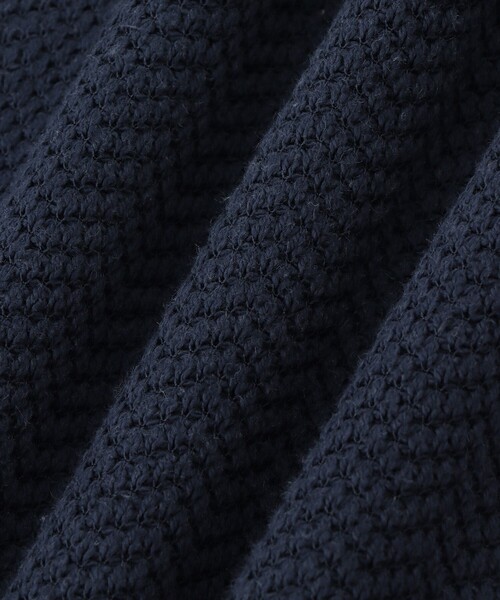 le cercle ADAM ET ROPE'（ルセルクルアダムエロペ）の「変化編みジップアップポロスウェット（スウェット・メンズ・ネイビー/グレー/グリーン・L/LL/M）」の13枚目の写真
