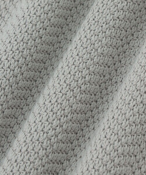 le cercle ADAM ET ROPE'（ルセルクルアダムエロペ）の「変化編みジップアップポロスウェット（スウェット・メンズ・ネイビー/グレー/グリーン・L/LL/M）」の14枚目の写真