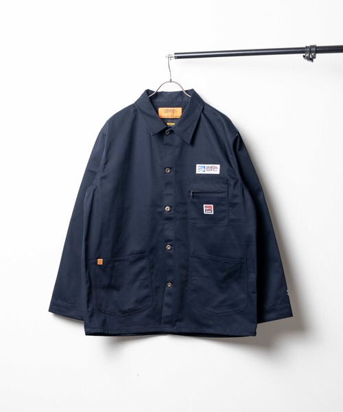 UNIVERSAL OVERALL（ユニバーサルオーバーオール）の「【72】【UNIVERSAL OVERALL×BLUCO】WORKER’S COVERALL（ブルゾン・メンズ・ネイビー/ブラック・X-LARGE）」の2枚目の写真