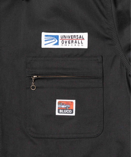 UNIVERSAL OVERALL（ユニバーサルオーバーオール）の「【72】【UNIVERSAL OVERALL×BLUCO】WORKER’S COVERALL（ブルゾン・メンズ・ネイビー/ブラック・X-LARGE）」の6枚目の写真
