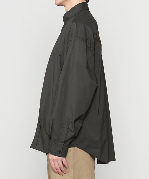 GYMPHLEX(ジムフレックス)の「Gymphlex | ナイロン ボタンダウンシャツジャケット MEN(シャツ/ブラウス・メンズ・チャコール/ダークネイビー・M/L)」の10枚目の写真