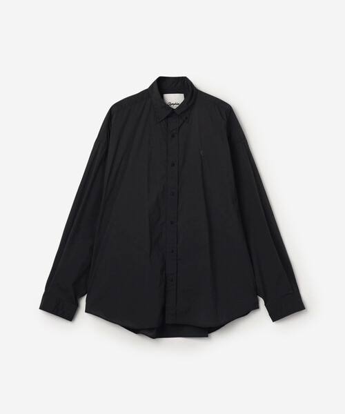 GYMPHLEX(ジムフレックス)の「Gymphlex | ナイロン ボタンダウンシャツジャケット MEN(シャツ/ブラウス・メンズ・チャコール/ダークネイビー・M/L)」の3枚目の写真