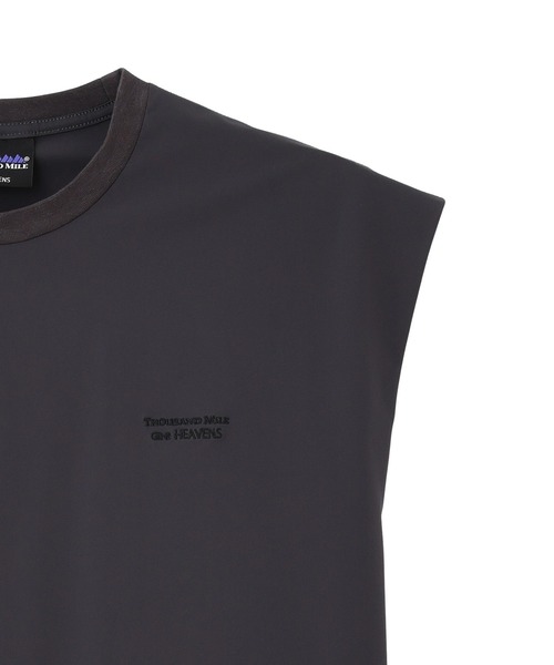 THOUSAND MILE（サウザンドマイル）の「【WEB限定】(THOUSAND MILExGENE HEAVENS)FRENCH SLEEVE TOP & TAPERED PANTS SET UP（ワンピース・レディース・ブラック/グレー・ONE SIZE）」の8枚目の写真