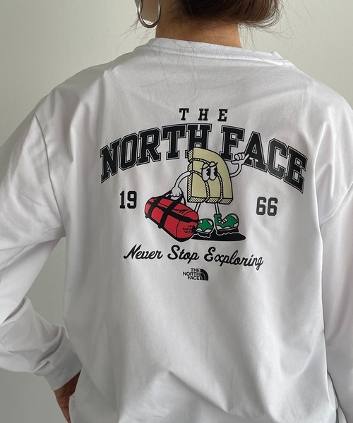 THE NORTH FACE（ザノースフェイス）の「【THE NORTH FACE KIDS】K's　TRAVELER　TEE（Tシャツ/カットソー・レディース・ホワイト/ブラック・FREE）」の4枚目の写真