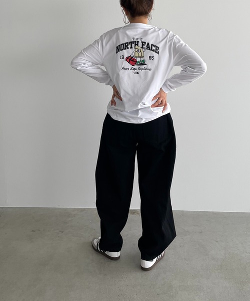 THE NORTH FACE（ザノースフェイス）の「【THE NORTH FACE KIDS】K's　TRAVELER　TEE（Tシャツ/カットソー・レディース・ホワイト/ブラック・FREE）」の8枚目の写真