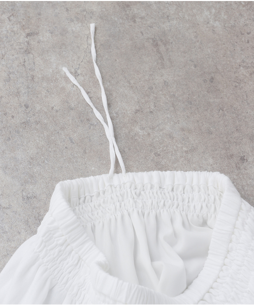 JOURNAL STANDARD LUXE（ジャーナルスタンダード　ラックス）の「レイヤーガーゼ ギャザースカート（スカート・レディース・ホワイト/ブラック・FREE）」の19枚目の写真