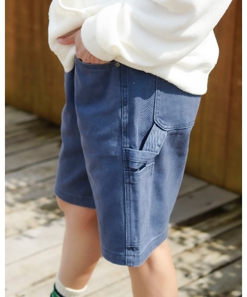 BILLABONG(ビラボン)の「BILLABONG メンズ BAD DOG WORKWEAR SHORT ショートパンツ 【2025年春夏モデル】/ビラボンヘビーウェイトデニムペインターボトムス(その他パンツ・メンズ・ブルー・28inch/30inch/32inch/34inch)」の3枚目の写真