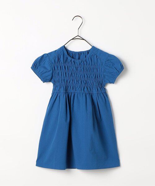 p.premier（ピードットプルミエ）の「【ジュニア対応】イロチ買いしたいシャーリングワンピース（ワンピース・キッズ・イエロー/グリーン/レッド/ピンク/ブラック/ブルー・140/130/120/110/100/90/80）」の3枚目の写真