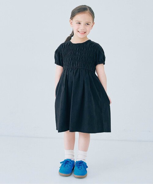 セール】【ジュニア対応】イロチ買いしたいシャーリングワンピース