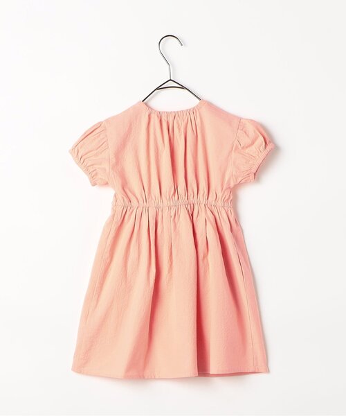 p.premier（ピードットプルミエ）の「【ジュニア対応】イロチ買いしたいシャーリングワンピース（ワンピース・キッズ・イエロー/グリーン/レッド/ピンク/ブラック/ブルー・140/130/120/110/100/90/80）」の12枚目の写真