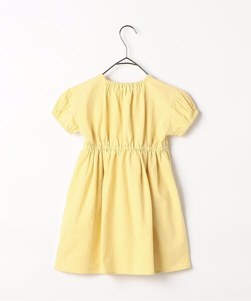 p.premier（ピードットプルミエ）の「【ジュニア対応】イロチ買いしたいシャーリングワンピース（ワンピース・キッズ・イエロー/グリーン/レッド/ピンク/ブラック/ブルー・140/130/120/110/100/90/80）」の10枚目の写真