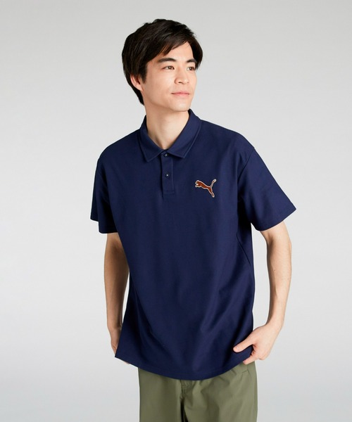 PUMA(プーマ)の「PUMA プーマ メンズ ESS MX キャット EMB ピケ 半袖 ポロシャツ(ポロシャツ・メンズ・ネイビー/ブラック/ホワイト・MEDIUM/XX-LARGE/X-LARGE/SMALL/LARGE)」の3枚目の写真