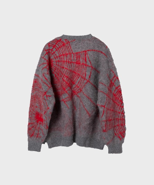 F-LAGSTUF-F(フラグスタフ)の「23AW-FS-21 SPIDER WEB MOHAIR CARDIGAN(カーディガン/ボレロ・メンズ・ブラック/グレー/サックスブルー・LARGE/X-LARGE/MEDIUM)」の3枚目の写真
