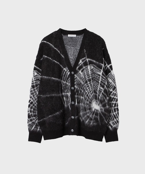 F-LAGSTUF-F(フラグスタフ)の「23AW-FS-21 SPIDER WEB MOHAIR CARDIGAN(カーディガン/ボレロ・メンズ・ブラック/グレー/サックスブルー・LARGE/X-LARGE/MEDIUM)」の2枚目の写真
