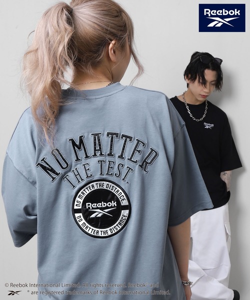 ZIP FIVE(ジップファイブ)の「【REEBOK】 バックロゴ ワッペン Tシャツ / 半袖 / ワンポイント 刺繍(Tシャツ/カットソー・メンズ・ブラック/グレイッシュベージュ/サックスブルー/グリーン・MEDIUM/LARGE/X-LARGE)」の4枚目の写真