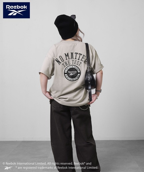 ZIP FIVE(ジップファイブ)の「【REEBOK】 バックロゴ ワッペン Tシャツ / 半袖 / ワンポイント 刺繍(Tシャツ/カットソー・メンズ・ブラック/グレイッシュベージュ/サックスブルー/グリーン・MEDIUM/LARGE/X-LARGE)」の14枚目の写真