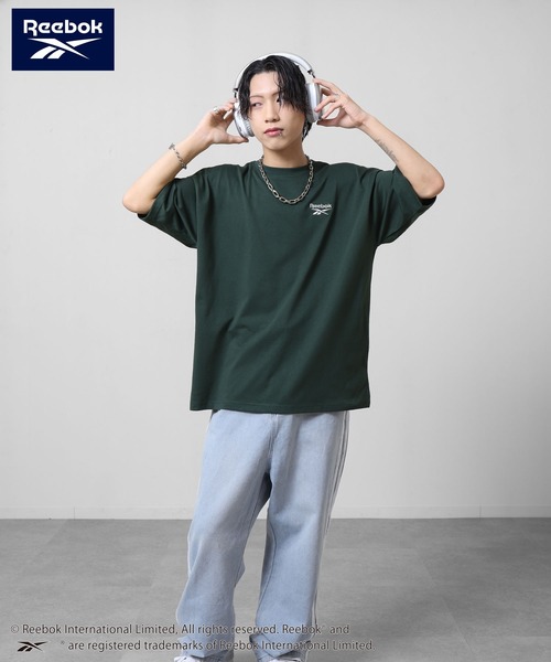 ZIP FIVE(ジップファイブ)の「【REEBOK】 バックロゴ ワッペン Tシャツ / 半袖 / ワンポイント 刺繍(Tシャツ/カットソー・メンズ・ブラック/グレイッシュベージュ/サックスブルー/グリーン・MEDIUM/LARGE/X-LARGE)」の20枚目の写真